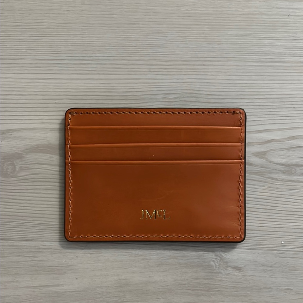J. McLaughlin Brown Leather Key & Card Holder